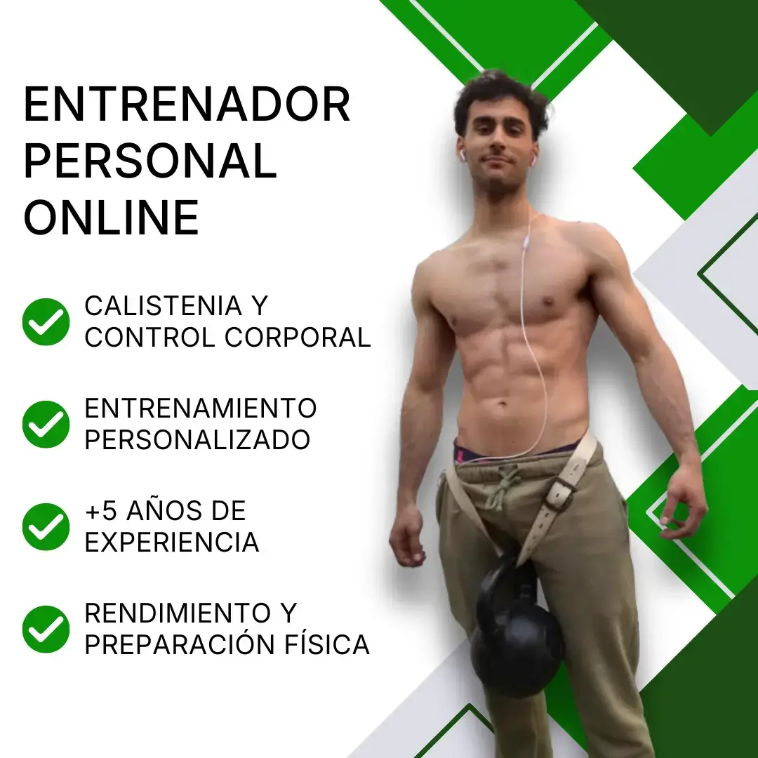 Entrenador personal online especializado en calistenia