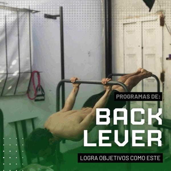 Programa de Back Lever - Calistenia Online - Galdeano Fit