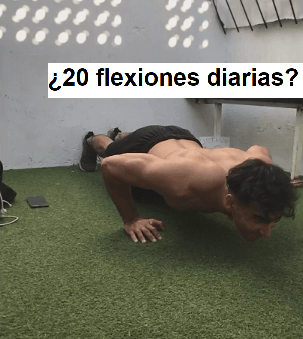 ¿Qué pasa si hago 20 flexiones diarias?