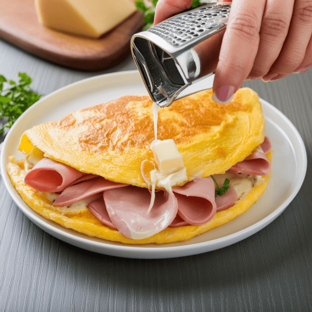 un omelette de huevos, jamón y queso puede tener aproximadamente 35 gramos de proteínas.