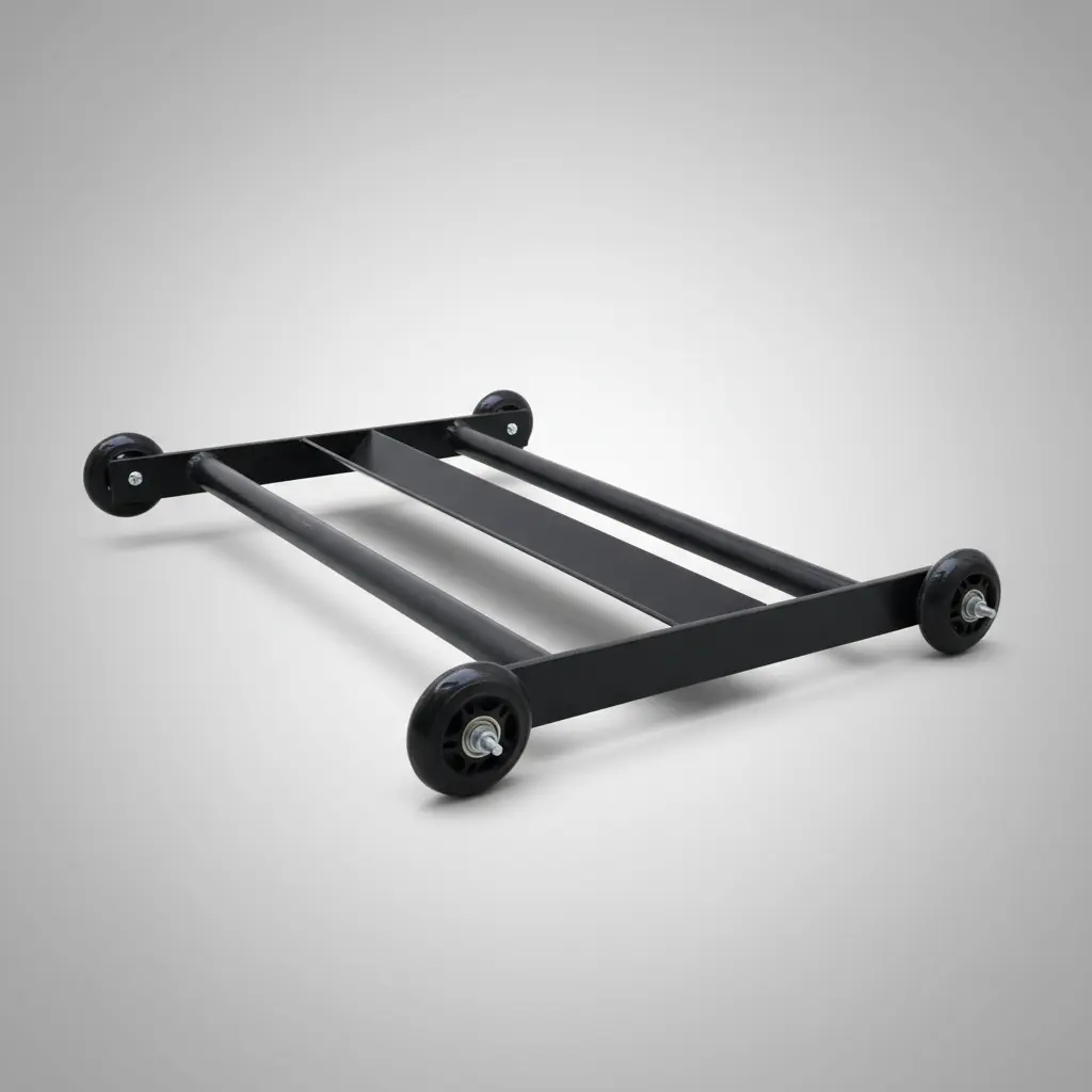 Glute ham roller vista total y detallada con buena iluminación. Galdeano Fit