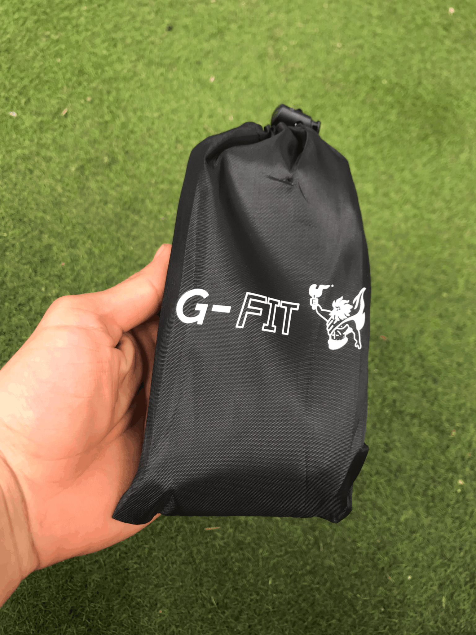 bolsa donde se guarda el kit de 5 bandas circulares de galdeano fit