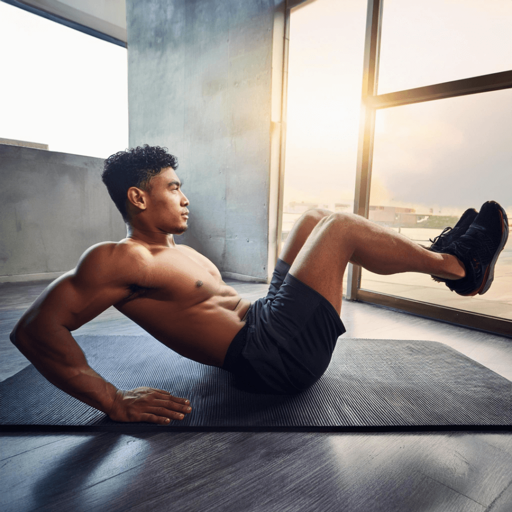 ejercicio para abdominales twist rusos hechos con inteligencia artificial
