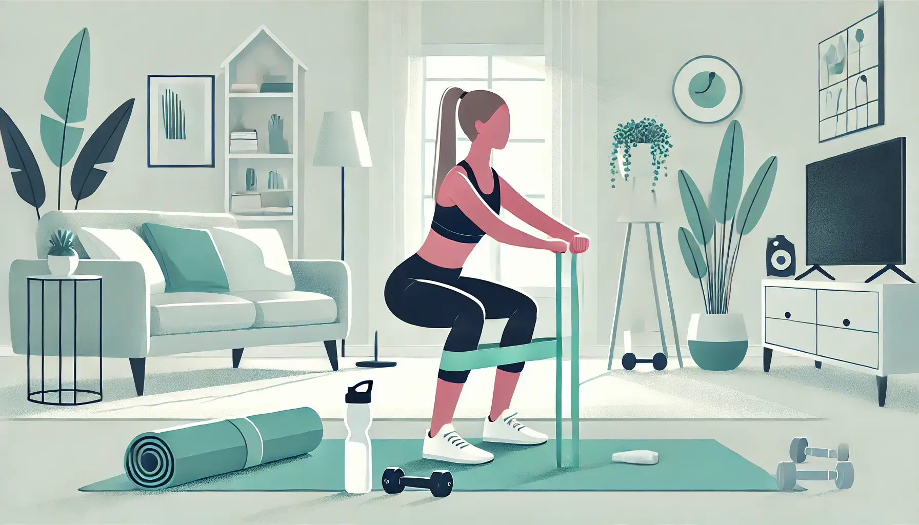 Entrenamiento en casa con Fitbands o bandas circulares