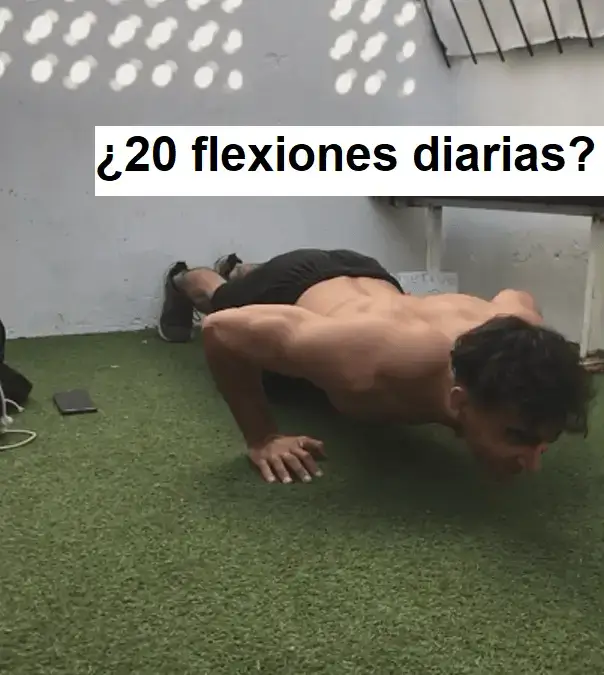 Fase concentríca de las flexiones con peso corporal