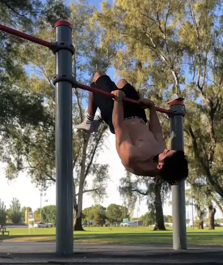 Press de front lever en half