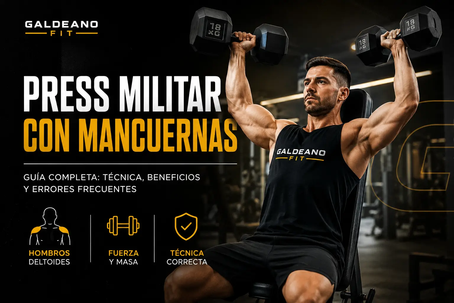 Press Militar con Mancuernas
